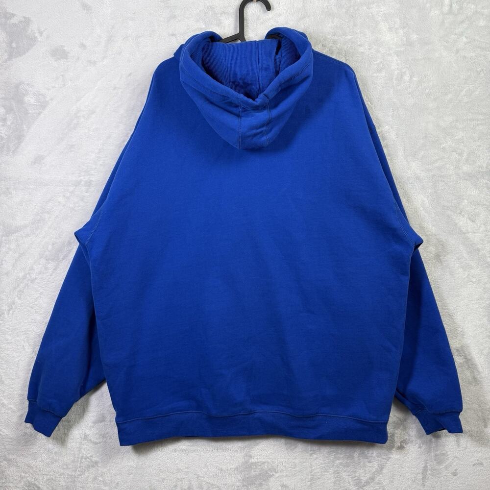 Kansas Jayhawks Hooded Sweatshirts Men's XL Blue Soft Campus Drive Embroidered - Picture 11 of 14